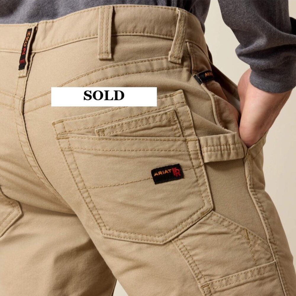 Ariat FR M4 Relaxed Workhorse Boot Cut Pants 36x34 Canvas Flame Resistant Cat2